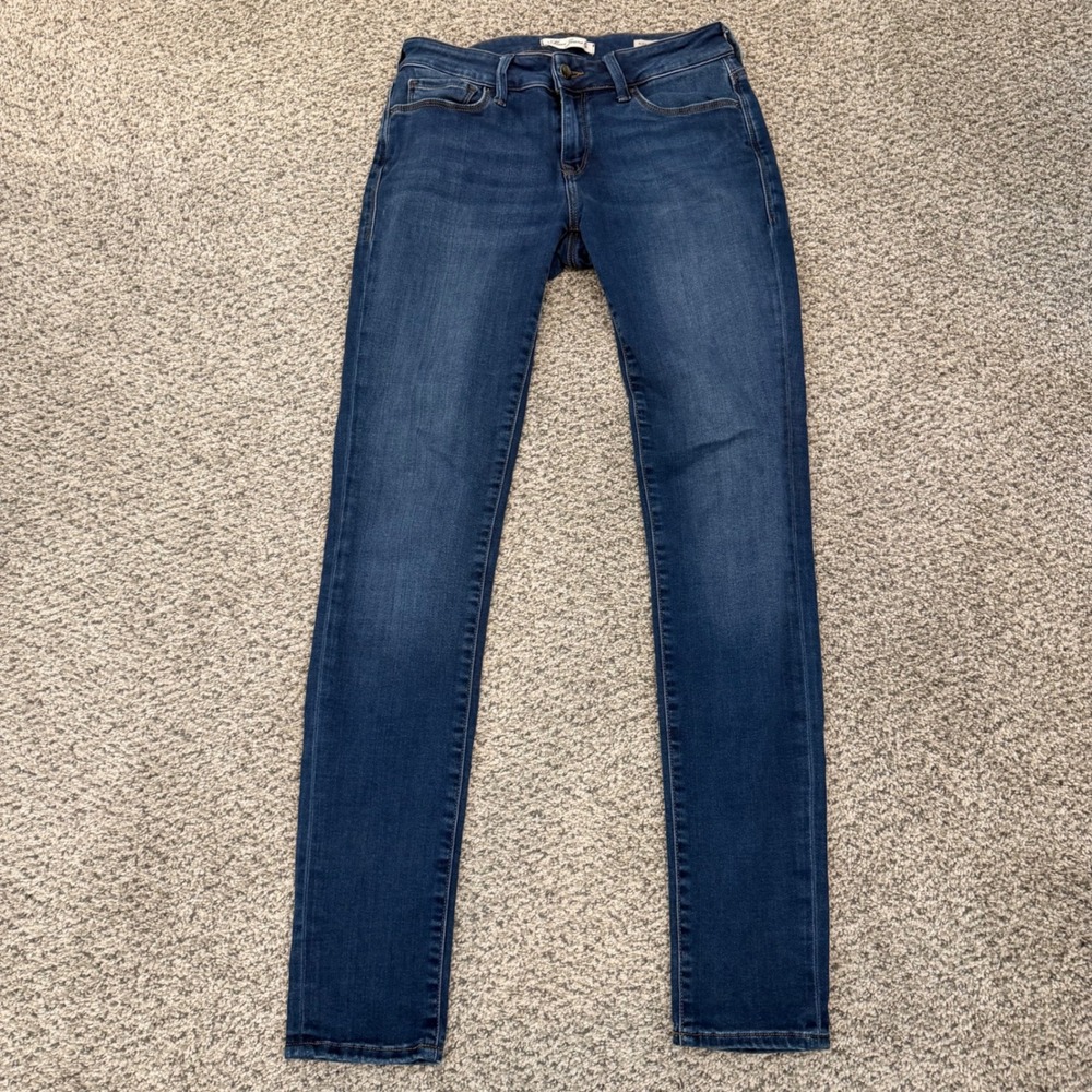 Mavi Alexa Mid-Rise Skinny Jeans Women 29 Dark Wash‎ Indigo Stretch Denim Pants